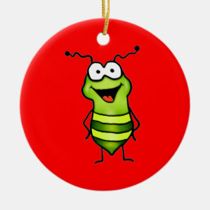 Happy Bug Ceramic Tree Decoration