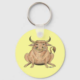 Happy Bull Key Ring