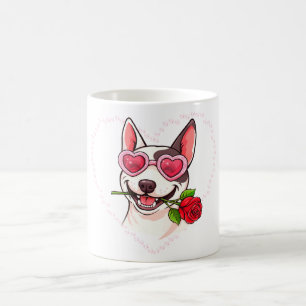 Happy bull terrier coffee mug