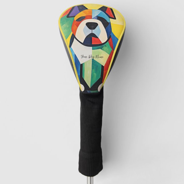 Happy Bulldog 02 - Kaori Golf Head Cover (Front)