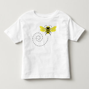 Happy Bumblebee Flying Boys & Girls Toddler T-Shirt