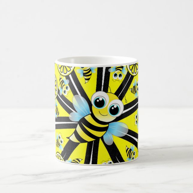 Happy Bumblebee Lemon Mug (Center)