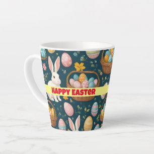Happy Bunny Easter Modern Collection Latte Mug