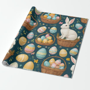 Happy Bunny Easter Modern Collection Wrapping Paper