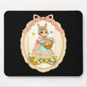 Happy Bunny Funny Rabbit For Graphic Art Mouse Mat