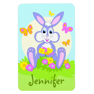 Happy Bunny Personalised Magnets