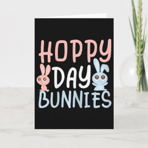 Happy Bunny Rabbit Hoppy Day Bunnies Funny Card
