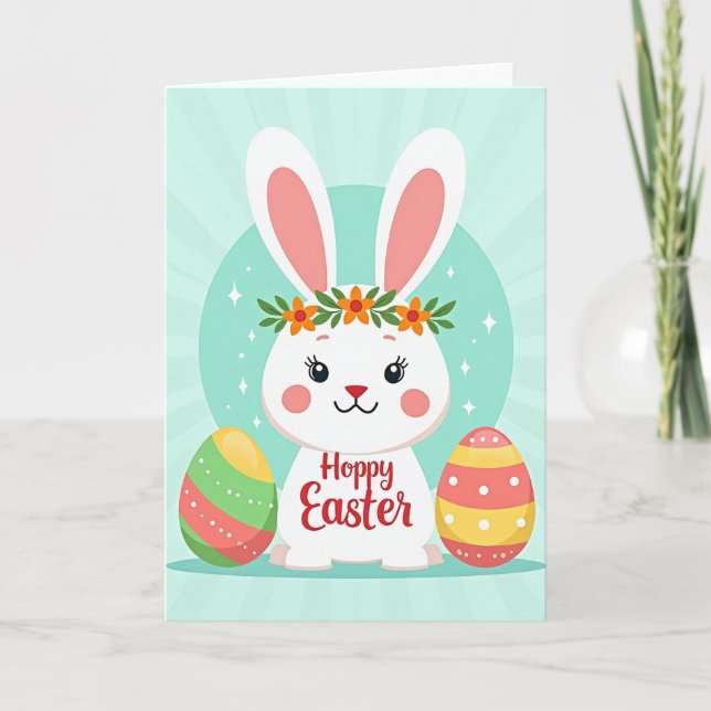 Happy Bunny Springtime Card (Front)