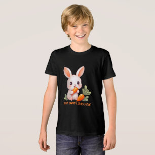 Happy Bunny with Carrot Tri-Blend Shirt