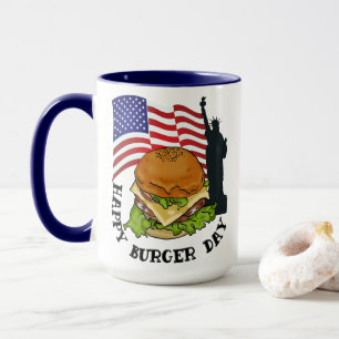 Happy burger day  mug