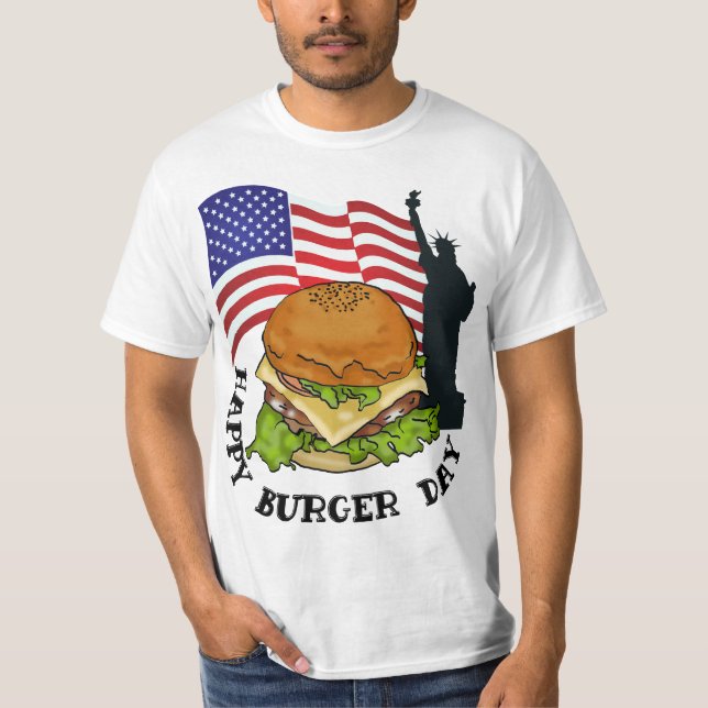 Happy burger day T-Shirt (Front)
