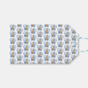Happy Butterfly Baby Shower Gift Tag