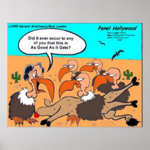 Happy Buzzards As Good As It Gets funny poster by