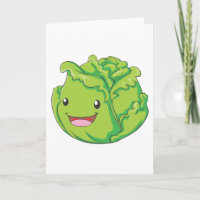 Happy Cabbage Vegetable Smiling