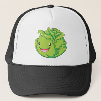Happy Cabbage Vegetable Smiling Trucker Hat