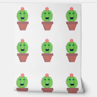 Happy Cactus Fun Succulent Character 