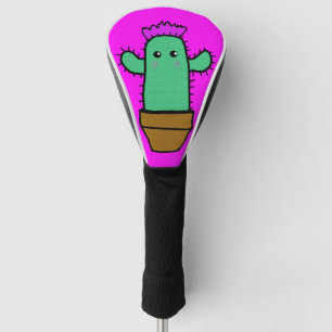 Happy Cactus Golf Head cover Pattern Design 