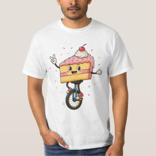 Happy Cake on a Unicycle T-Shirt