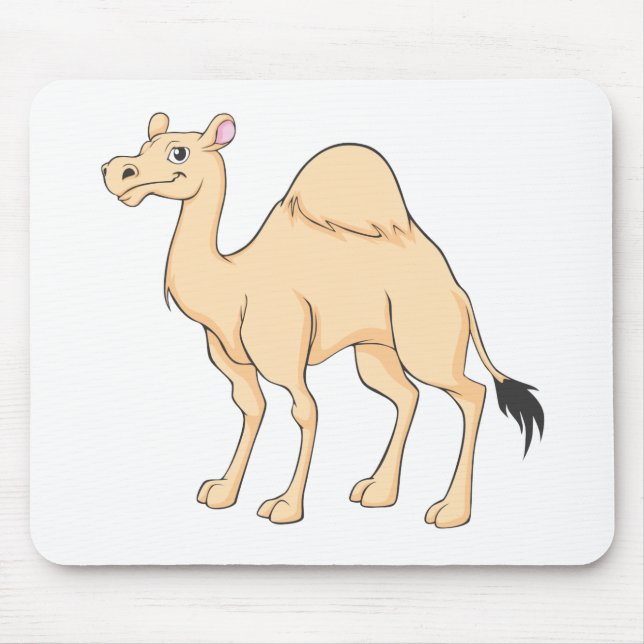 Happy Camel Cartoon Mouse Mat (Front)