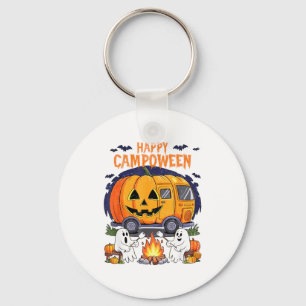 Happy Camp-o-ween Halloween Camping Ghosts And Cam Key Ring