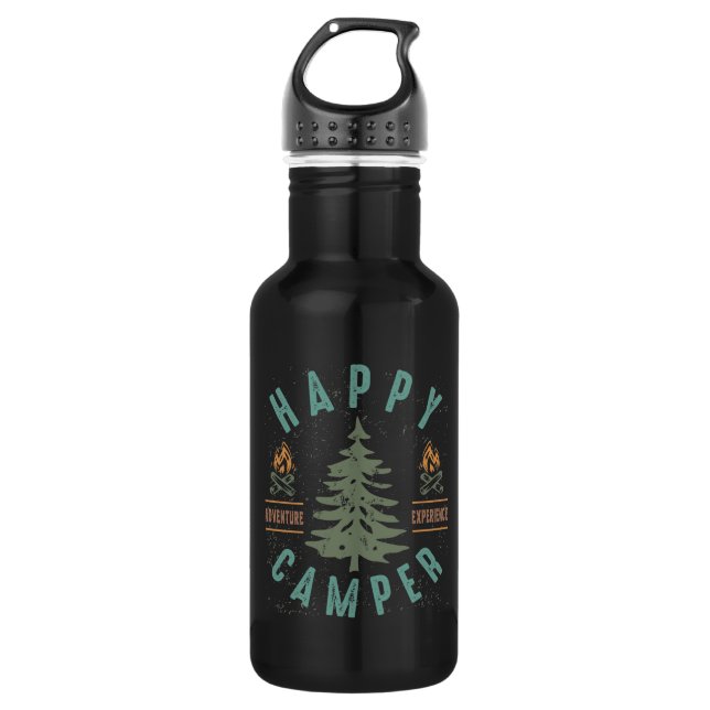 Happy Camper 532 Ml Water Bottle (Front)