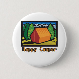 Happy Camper 6 Cm Round Badge