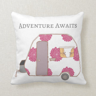 Happy Camper - Adventure Awaits Cushion