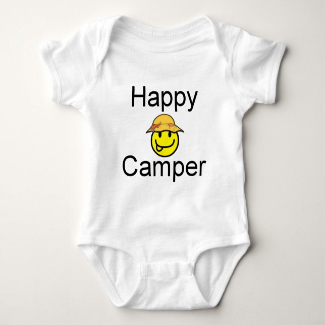 Happy Camper Baby Bodysuit (Front)
