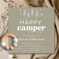 Happy Camper Baby Shower Invitation