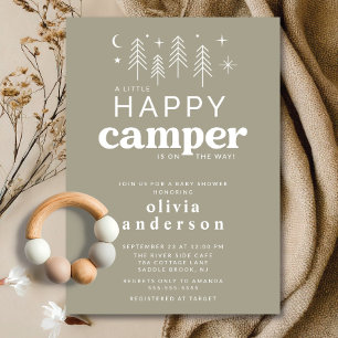 Happy Camper Baby Shower Invitation