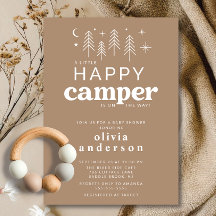 Happy Camper Baby Shower Invitation