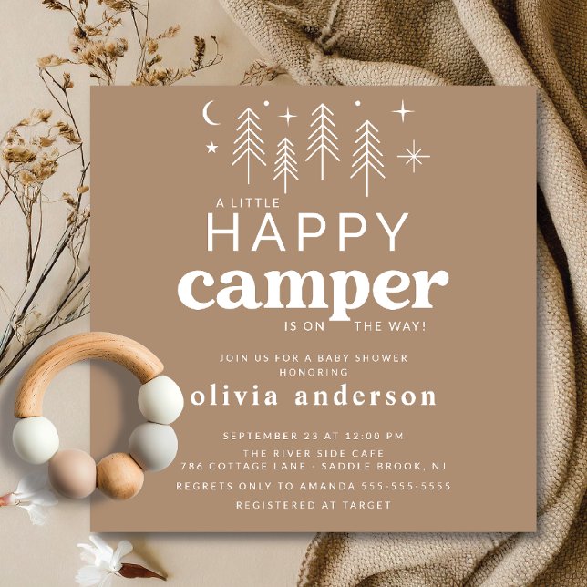 Happy Camper Baby Shower Invitation (Creator Uploaded)