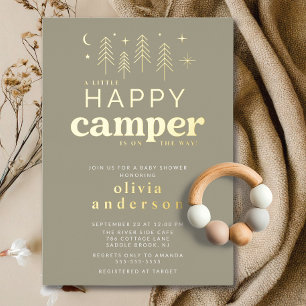 Happy Camper Baby Shower Invitation