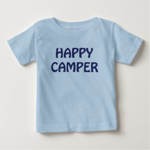 Happy Camper Backpack Infant Blue T-shirt