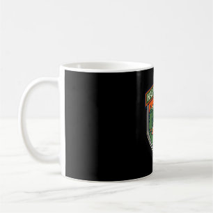 Happy camper badge tent mountain campfire vintage coffee mug
