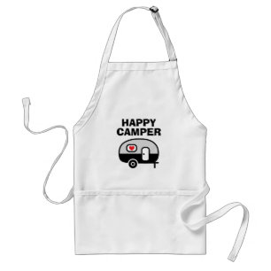 Happy Camper BBQ apron for people who love camping