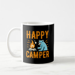 Happy Camper Bear - Vacation Hiking Campfire Campi Coffee Mug