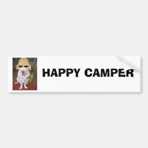 HAPPY CAMPER BUMPER STICKER