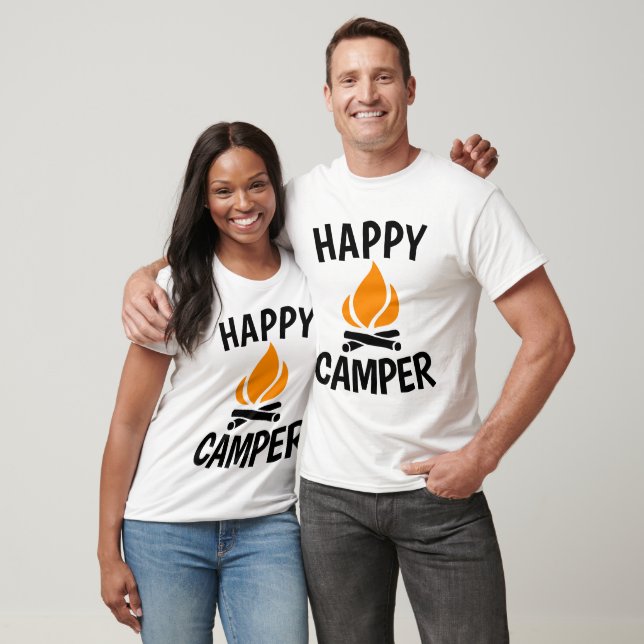 HAPPY CAMPER, Camoing T-shirts & sweatshirts (Unisex)