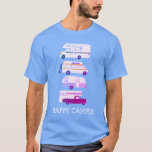 HAPPY CAMPER Campervan vanlife RV Trailer CUSTOM T-Shirt<br><div class="desc">Hit the road with this sweet tee with a vintage retro campervan trailer and truck camper. Customise it by adding your own text. Check my shop for more!</div>