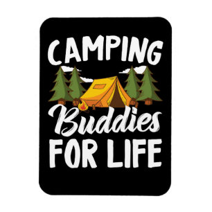 Happy Camper Camping Buddies For Life Magnet