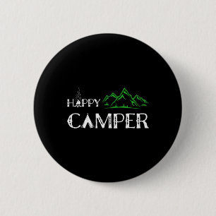 Happy Camper - Camping For Men 6 Cm Round Badge