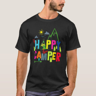 Happy Camper Camping Funny Gift Men Women Kids T-Shirt