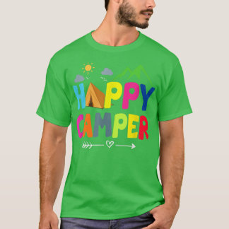 Happy Camper Camping Funny Gift  T-Shirt