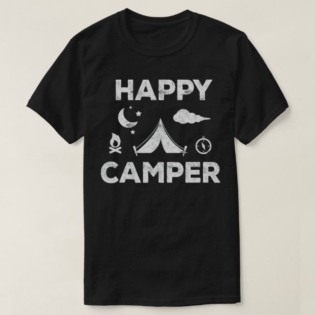 Happy Camper  Camping Gift  T-Shirt (Design Front)