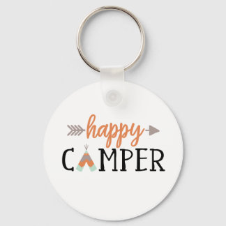 Happy Camper, Camping Key Ring