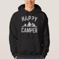 happy camper camping lovers mountains hiking cute