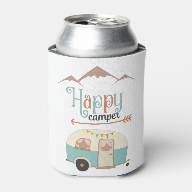 HAPPY CAMPER CAN COOLER (Can Front)