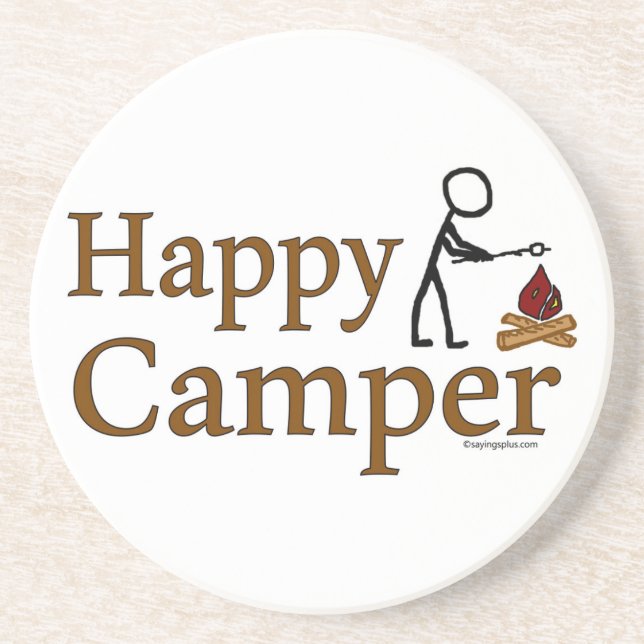 Happy Camper Coaster (Front)
