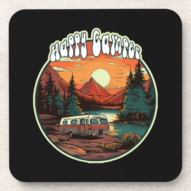 Happy Camper Coaster (Front)